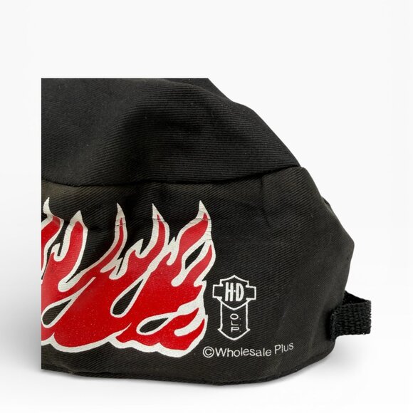 Vintage Harley Davidson Flame Logo USA Painters Cap - Picture 3 of 7